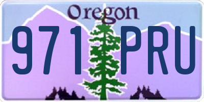 OR license plate 971PRU