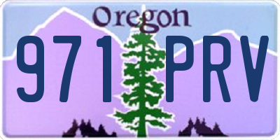 OR license plate 971PRV