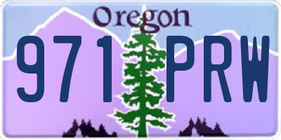 OR license plate 971PRW