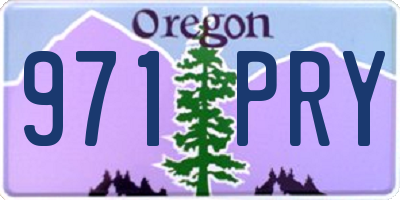 OR license plate 971PRY