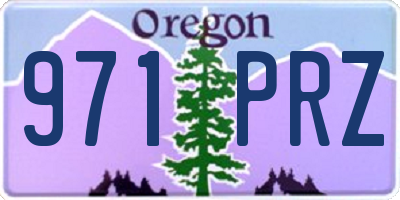 OR license plate 971PRZ