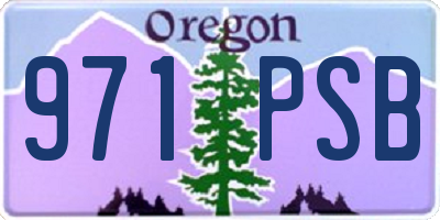 OR license plate 971PSB