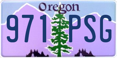 OR license plate 971PSG