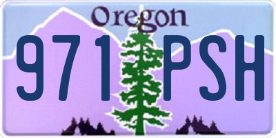 OR license plate 971PSH