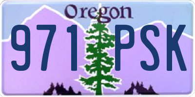 OR license plate 971PSK