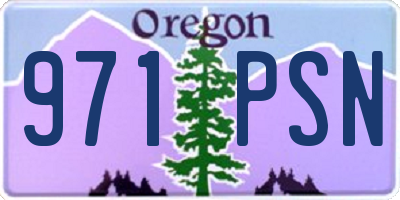 OR license plate 971PSN