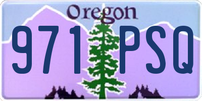 OR license plate 971PSQ