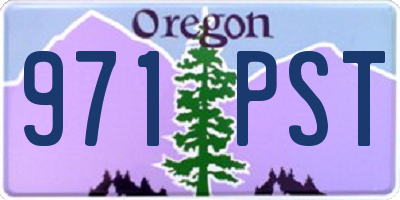 OR license plate 971PST