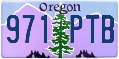 OR license plate 971PTB