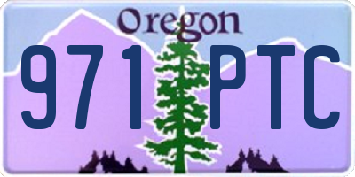 OR license plate 971PTC