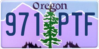OR license plate 971PTF
