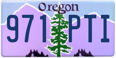 OR license plate 971PTI