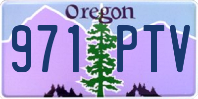 OR license plate 971PTV