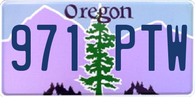 OR license plate 971PTW