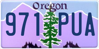 OR license plate 971PUA