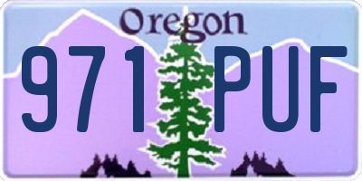 OR license plate 971PUF