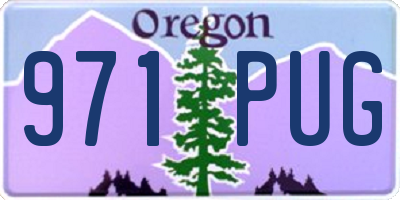 OR license plate 971PUG