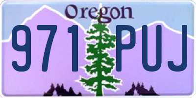 OR license plate 971PUJ