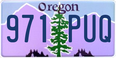 OR license plate 971PUQ