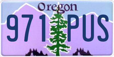 OR license plate 971PUS