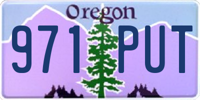 OR license plate 971PUT