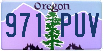 OR license plate 971PUV