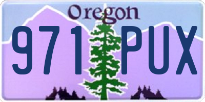 OR license plate 971PUX