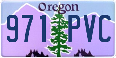 OR license plate 971PVC