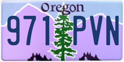 OR license plate 971PVN