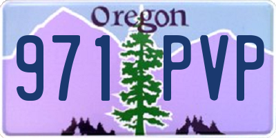 OR license plate 971PVP