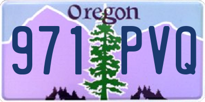 OR license plate 971PVQ