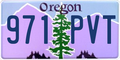 OR license plate 971PVT
