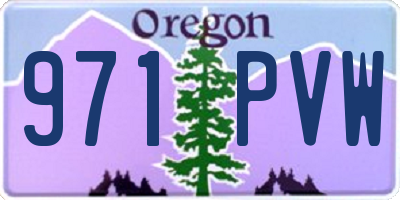 OR license plate 971PVW