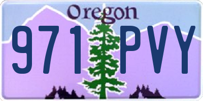 OR license plate 971PVY