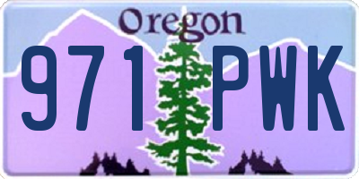 OR license plate 971PWK