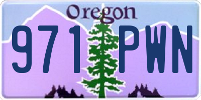 OR license plate 971PWN
