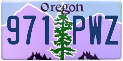 OR license plate 971PWZ