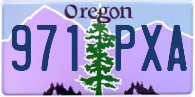 OR license plate 971PXA
