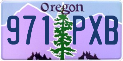 OR license plate 971PXB