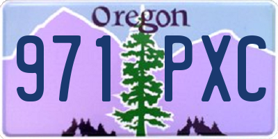 OR license plate 971PXC