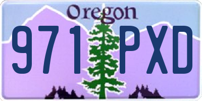 OR license plate 971PXD