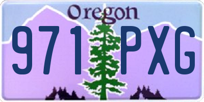 OR license plate 971PXG
