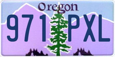 OR license plate 971PXL