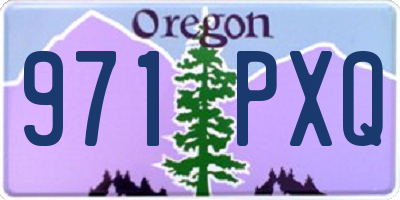 OR license plate 971PXQ