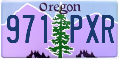 OR license plate 971PXR