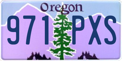 OR license plate 971PXS