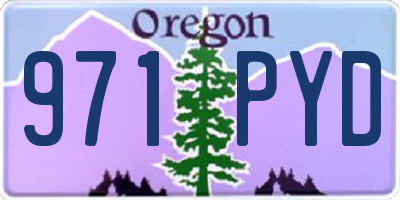 OR license plate 971PYD