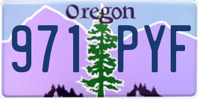 OR license plate 971PYF