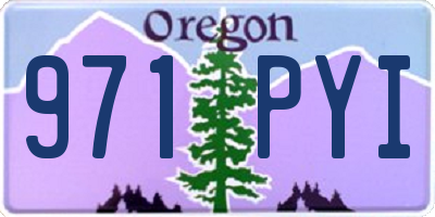 OR license plate 971PYI