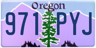 OR license plate 971PYJ